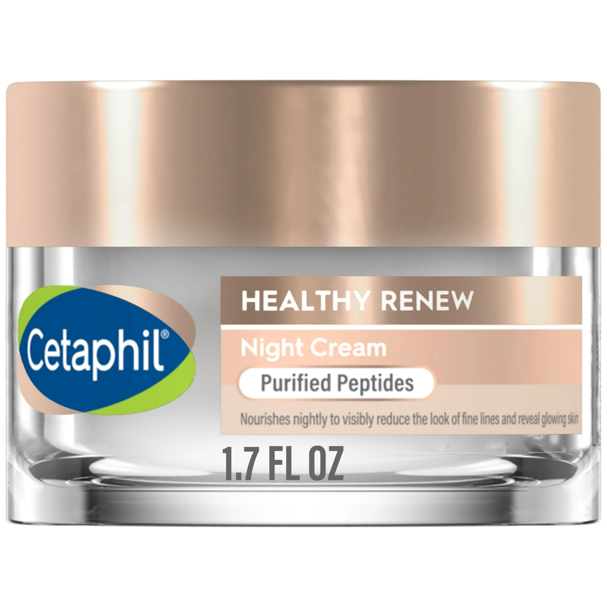 Cetaphil Healthy Renew Night Cream for Sensitive Skin with Anti-Aging, 1.7 oz