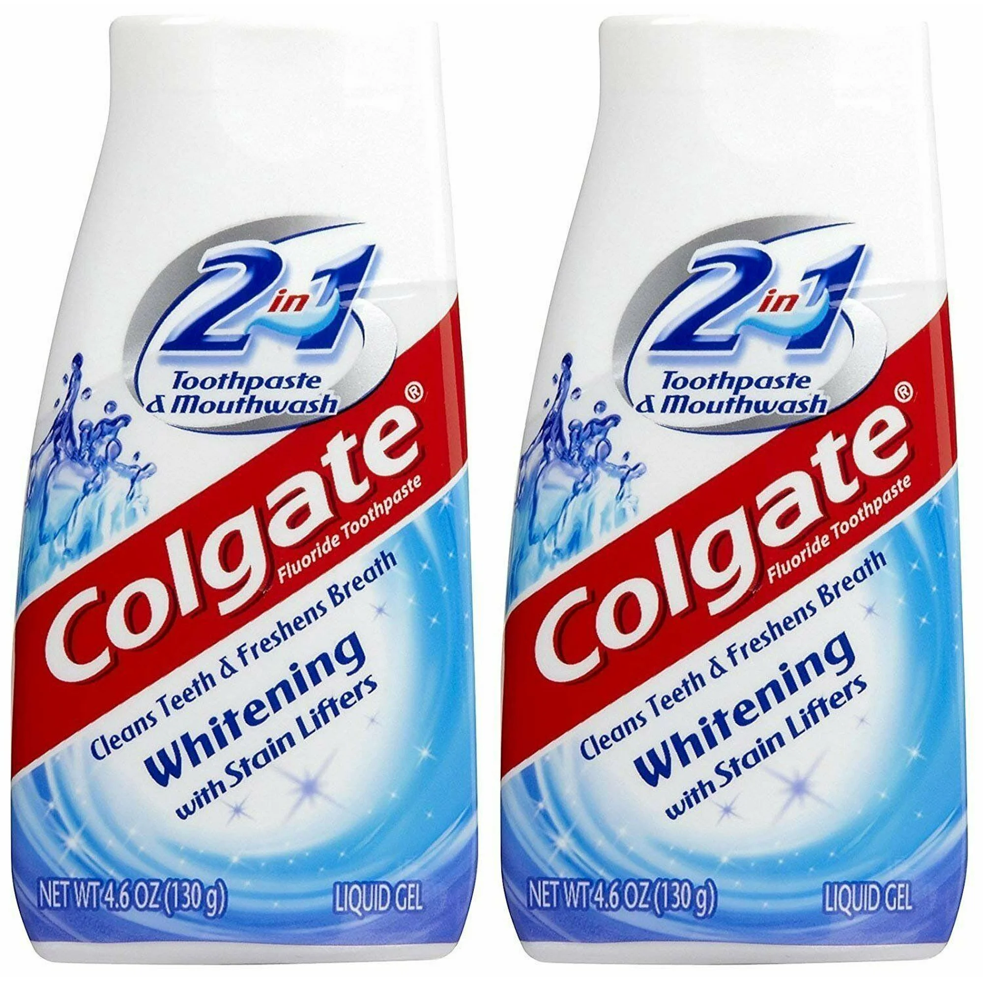 Colgate 2-in-1 Whitening With Stain Lifters Toothpaste 4.60 oz (Pack of 2)