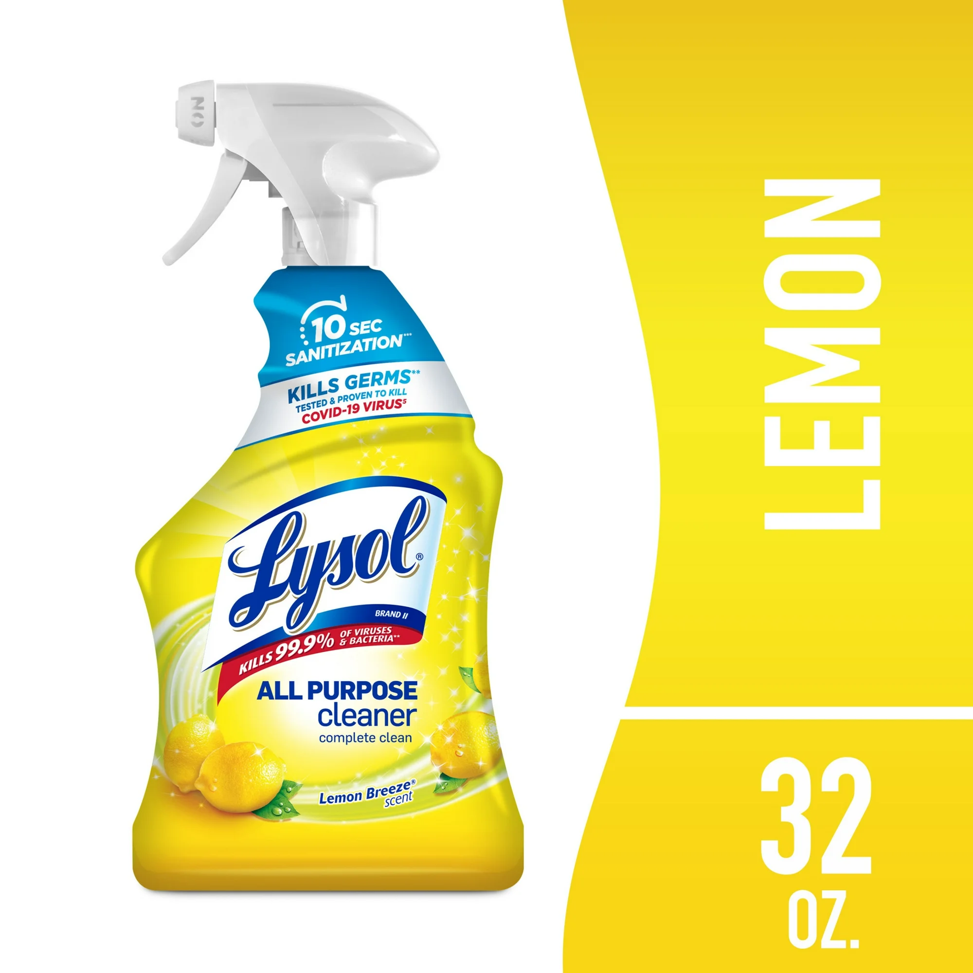 Lysol® All-Purpose Cleaner, Sanitizing and Disinfecting Spray, Lemon Breeze Scent, 32oz
